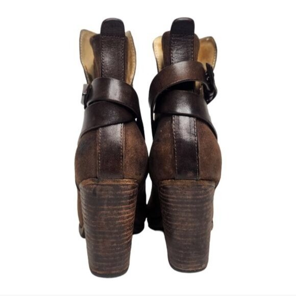 RAG & BONE Kinsey Brown Leather Ankle Boot - Picture 9 of 14